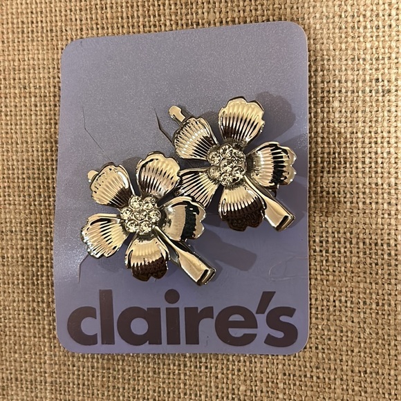 Claire’s Silver HairClips. NEW with tags - Picture 4 of 14